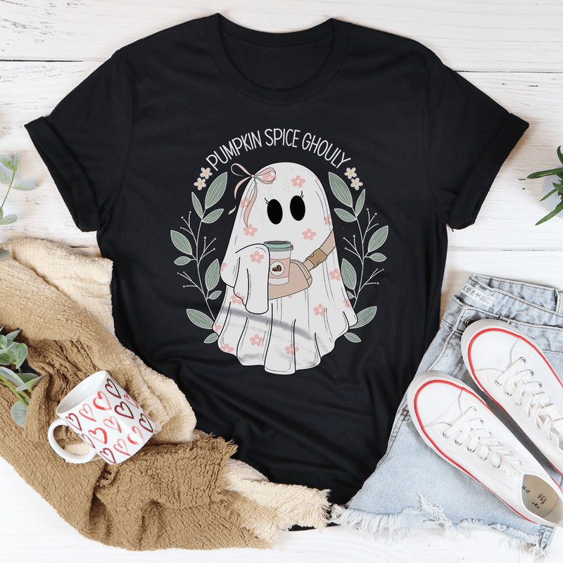 Pumpkin Spice Ghouly Tee Black Heather / S Peachy Sunday T-Shirt