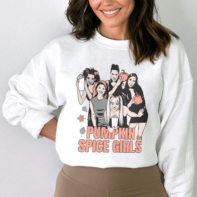 Pumpkin Spice Girls Sweatshirt White / S Peachy Sunday T-Shirt