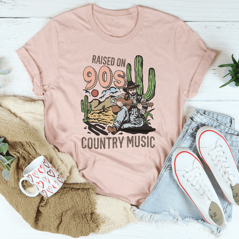 Raised On Country Music Tee Heather Prism Peach / S Peachy Sunday T-Shirt