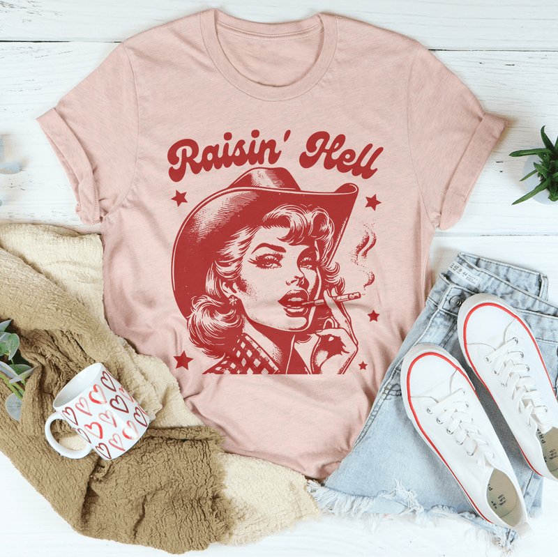 Raisin' Hell Tee Peachy Sunday T-Shirt