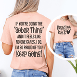 Read My Back Tee Heather Prism Peach / S Peachy Sunday T-Shirt