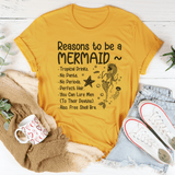 Reasons to be A Mermaid Tee Mustard / S Peachy Sunday T-Shirt