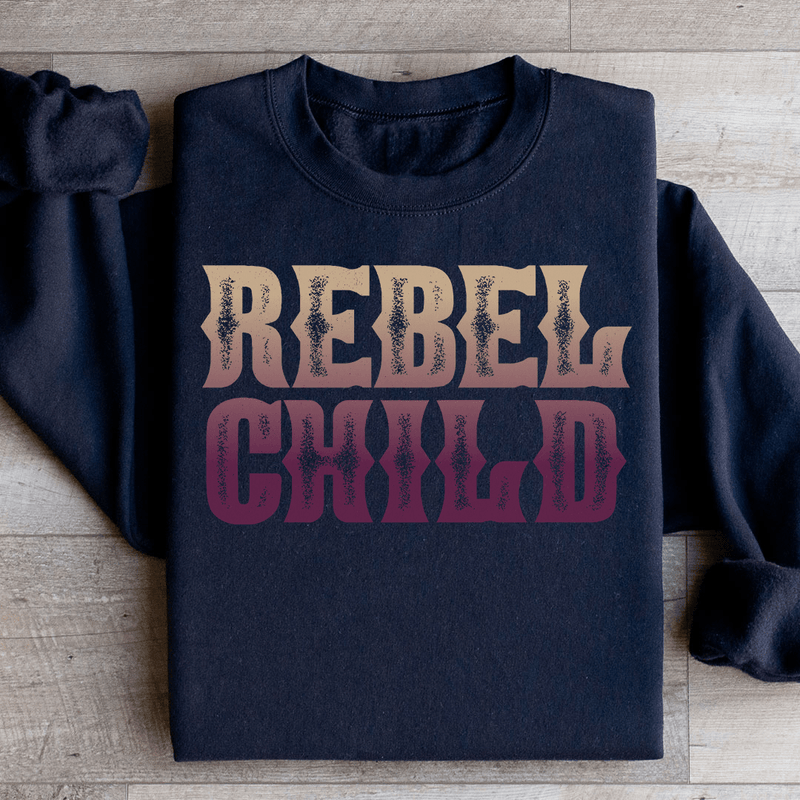 Rebel Child Sweatshirt Black / S Peachy Sunday T-Shirt