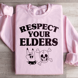 Respect Your Elders Sweatshirt Light Pink / S Peachy Sunday T-Shirt