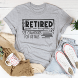 Retired Under New Management See Grandkids For Details Tee Athletic Heather / S Peachy Sunday T-Shirt