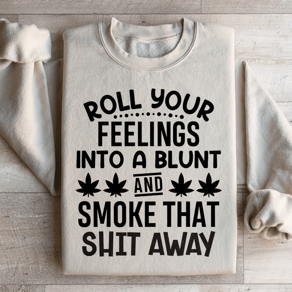 Roll Your Feelings Sweatshirt Sand / S Peachy Sunday T-Shirt