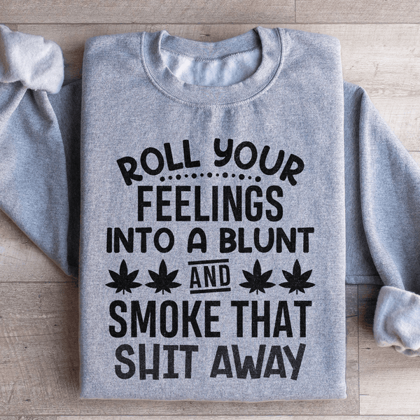 Roll Your Feelings Sweatshirt Sport Grey / S Peachy Sunday T-Shirt