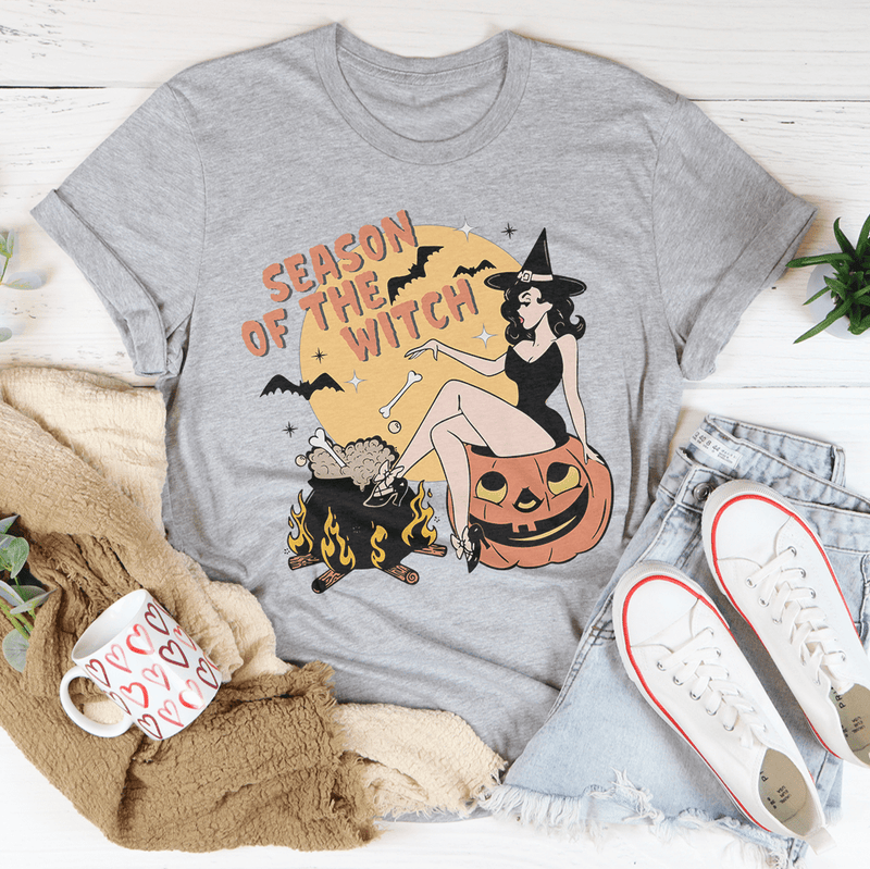 Season Of The Witch Tee Athletic Heather / S Peachy Sunday T-Shirt