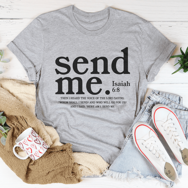 Send Me Isaiah Tee Athletic Heather / S Peachy Sunday T-Shirt