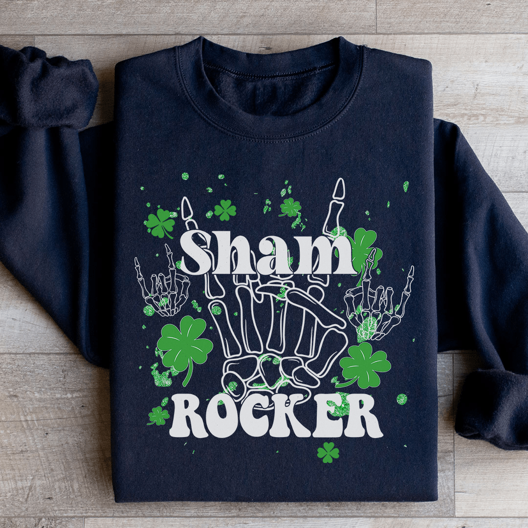 Sham Rocker Sweatshirt Black / S Peachy Sunday T-Shirt