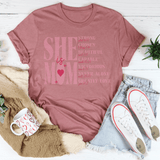 She Is Mom Tee Peachy Sunday T-Shirt