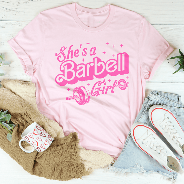 She's A Barbell Girl Tee Pink / S Peachy Sunday T-Shirt