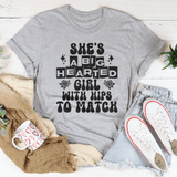 She's a big hearted girl with hips to match Tee Athletic Heather / S Peachy Sunday T-Shirt