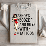 Shoes Booze And Guys With Tattoos Sweatshirt Sand / S Peachy Sunday T-Shirt