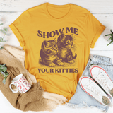 Show me your Kitties Tee Mustard / S Peachy Sunday T-Shirt