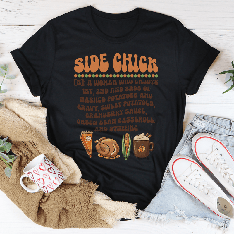 Side Chick Definition Thanksgiving Tee Black Heather / S Peachy Sunday T-Shirt