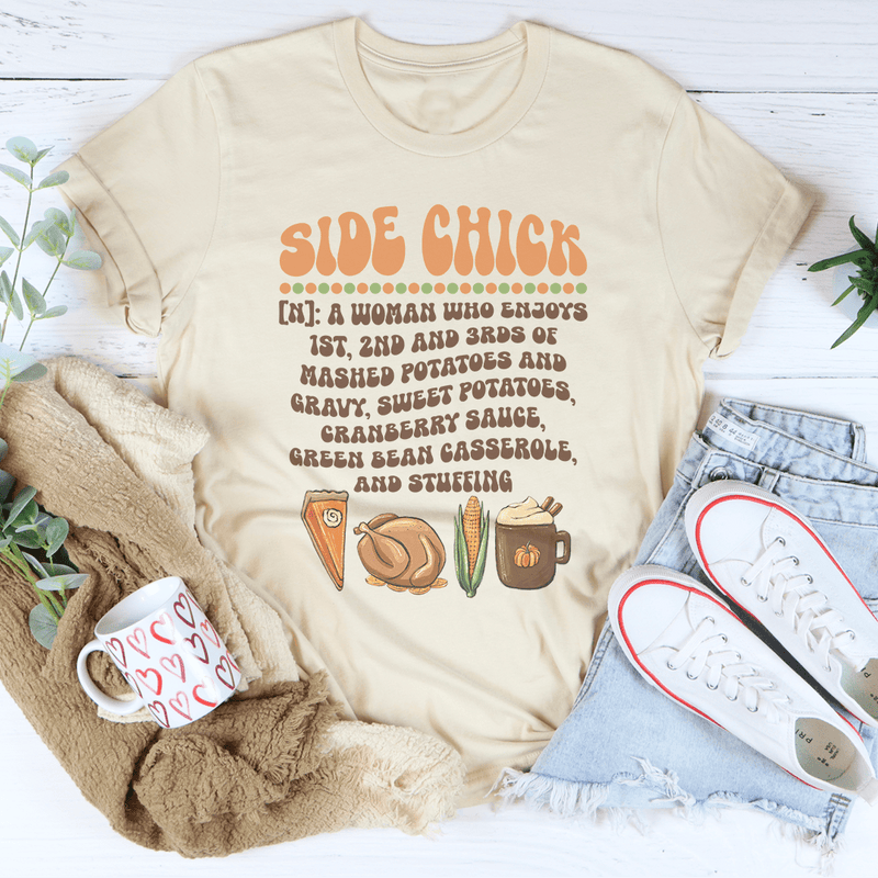 Side Chick Definition Thanksgiving Tee Soft Cream / S Peachy Sunday T-Shirt