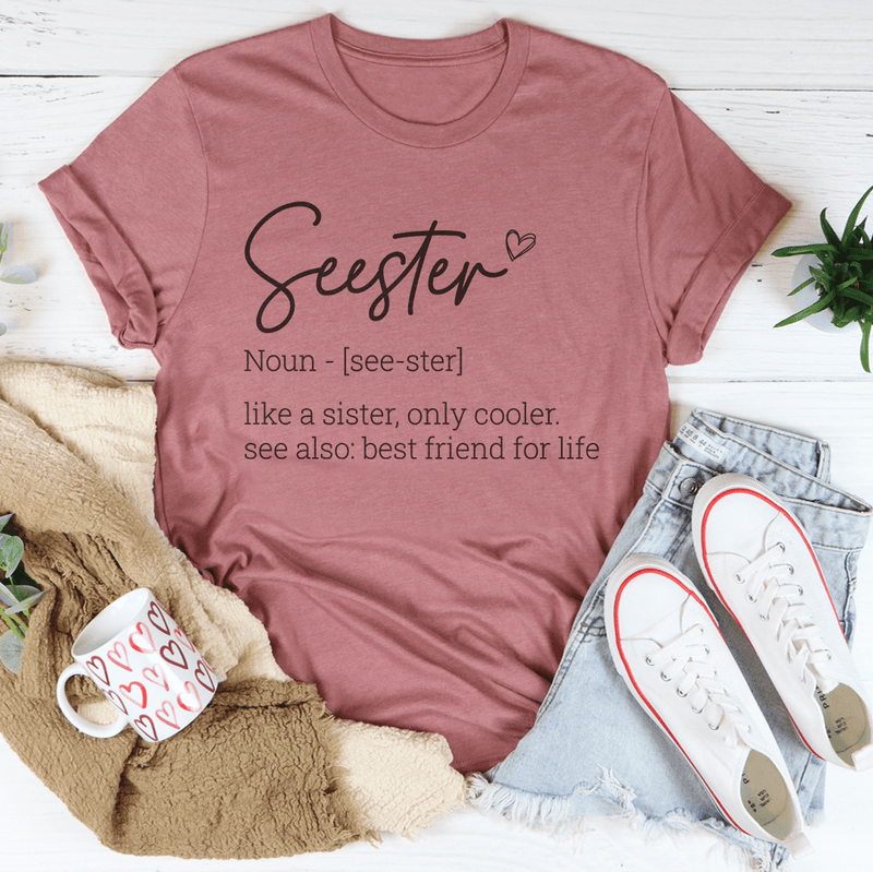 Sister Definition Tee Mauve / S Peachy Sunday T-Shirt