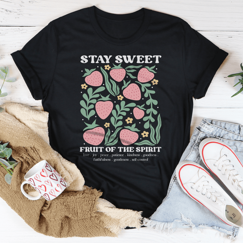 So Sweet Fruit Of The Spirit Tee Black Heather / S Peachy Sunday T-Shirt