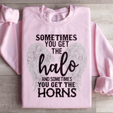 Sometimes You Get The Halo And Sometimes You Get The Horns Sweatshirt Light Pink / S Peachy Sunday T-Shirt