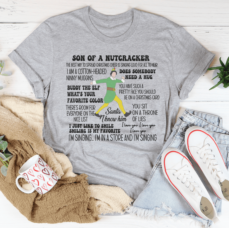 Son Of A Nutcracker The Best Way To Spread Christmas Cheer Tee Athletic Heather / S Peachy Sunday T-Shirt