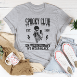 Spooky Club Est 1996 On Wednesdays We Wear Black Tee Athletic Heather / S Peachy Sunday T-Shirt