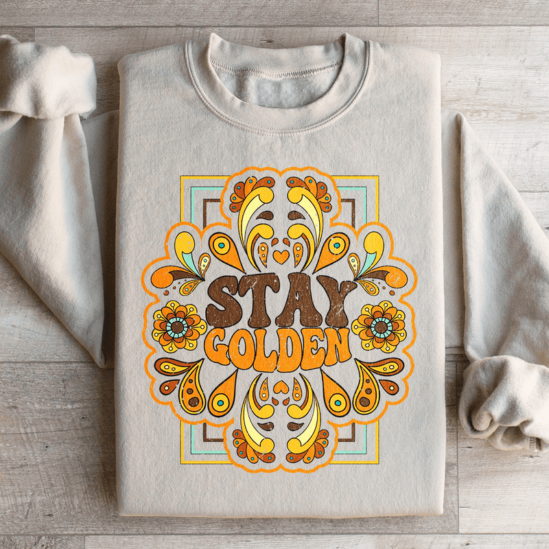 Stay Golden Sweatshirt Sand / S Peachy Sunday T-Shirt