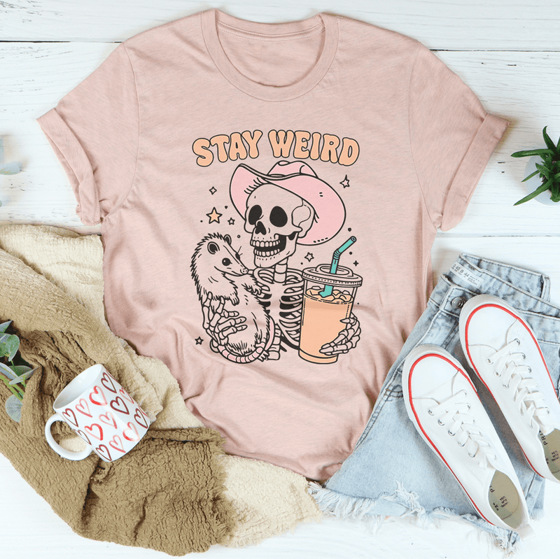 Stay Weird Tee Heather Prism Peach / S Peachy Sunday T-Shirt