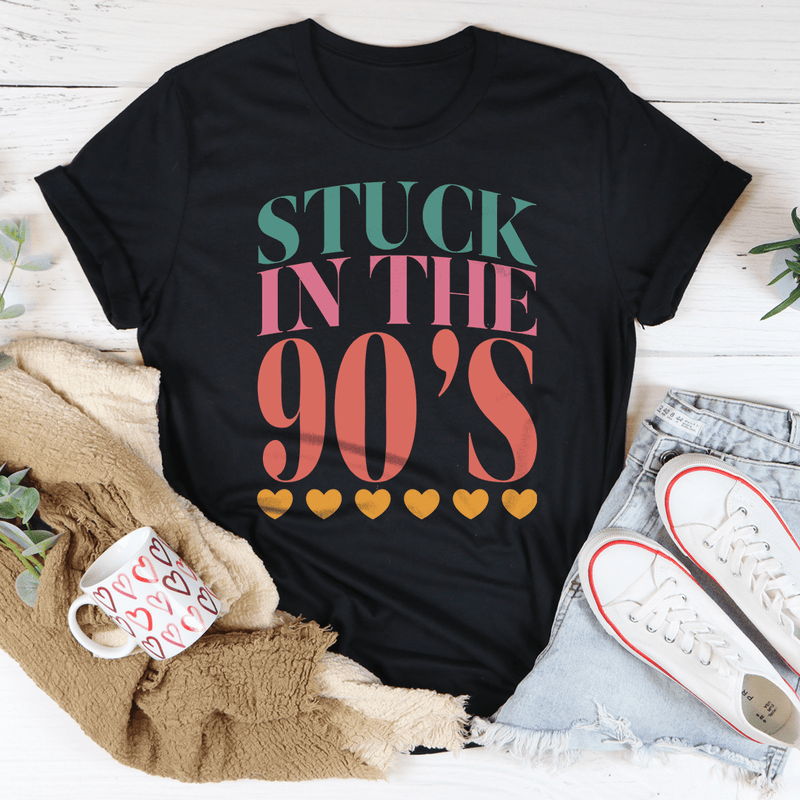 Stuck In The 90's Tee Black Heather / S Peachy Sunday T-Shirt