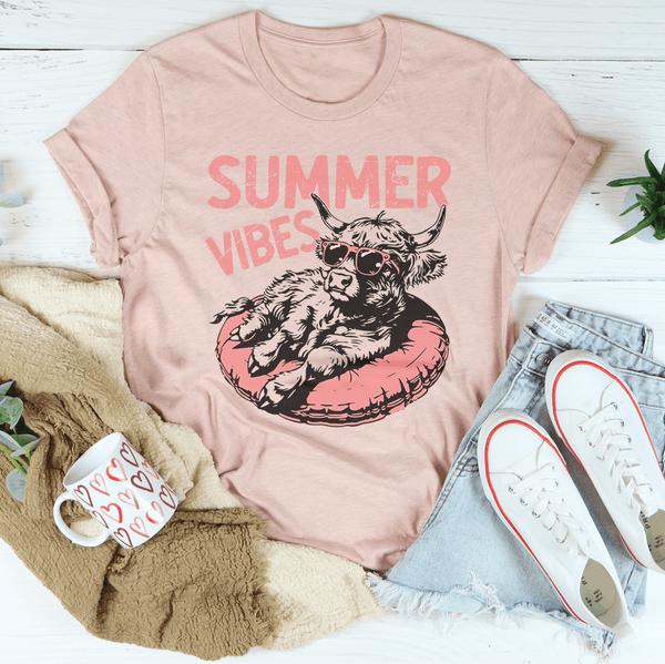 Summer Vibes Tee Heather Prism Peach / S Peachy Sunday T-Shirt