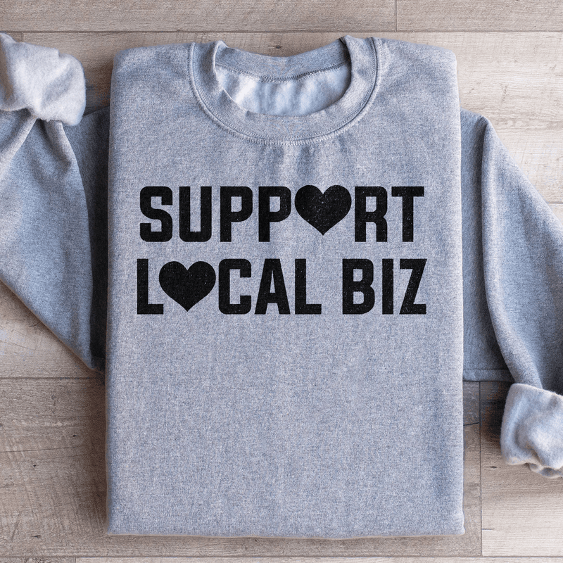 Support Local Biz Sweatshirt Sport Grey / S Peachy Sunday T-Shirt