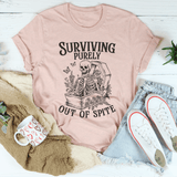 Surviving Purely Out Of Spite Tee Heather Prism Peach / S Peachy Sunday T-Shirt