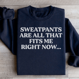 Sweatpants Are All That Fits Me Right Now Sweatshirt Black / S Peachy Sunday T-Shirt