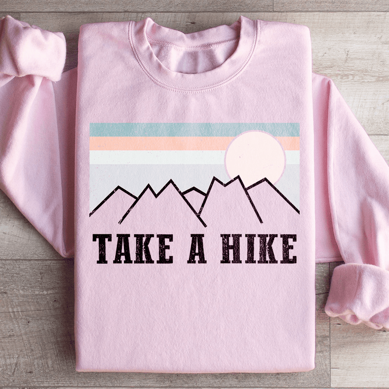 Take A Hike Sweatshirt Light Pink / S Peachy Sunday T-Shirt