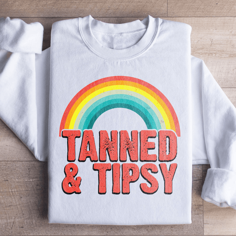 Tanned & Tipsy Sweatshirt White / S Peachy Sunday T-Shirt