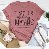 Teacher Of Tiny Humans Please Send Coffee Tee Mauve / S Peachy Sunday T-Shirt