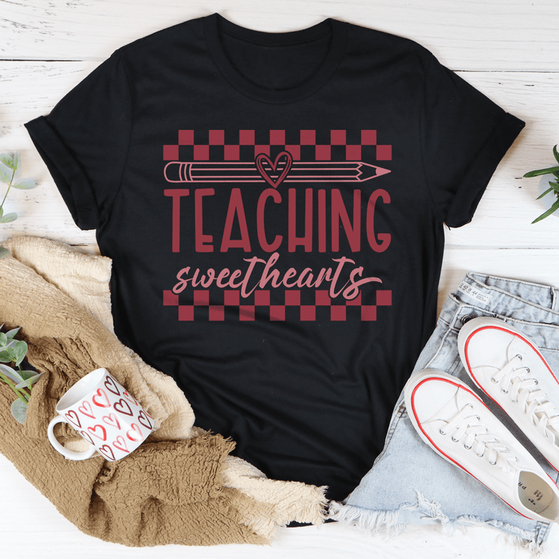 Teaching Sweethearts Tee Black Heather / S Peachy Sunday T-Shirt