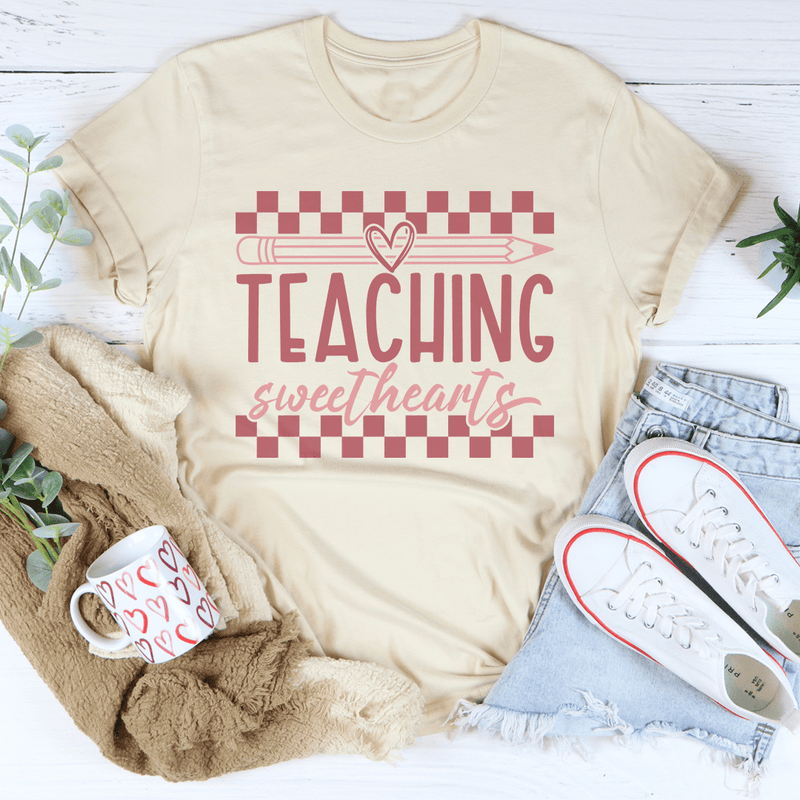 Teaching Sweethearts Tee Soft Cream / S Peachy Sunday T-Shirt