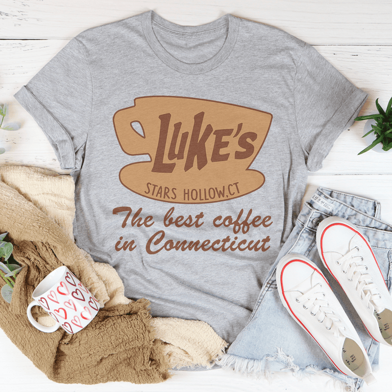 The best coffee in Connecticut Tee Athletic Heather / S Peachy Sunday T-Shirt