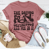 The Dating Pool Definitely Has Pee In It Tee Mauve / S Peachy Sunday T-Shirt