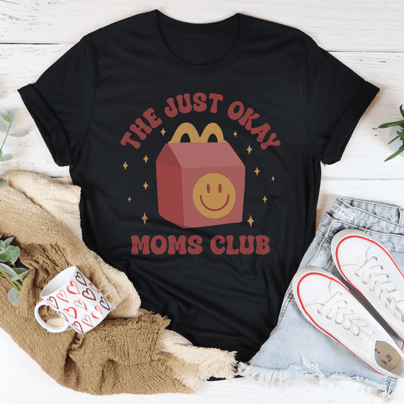 The Just Okay Moms Club Tee Black Heather / S Peachy Sunday T-Shirt