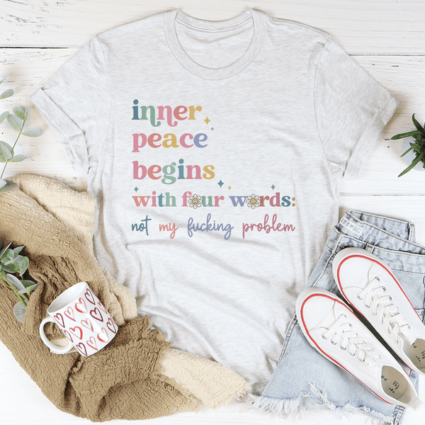 The Path Of Inner Peace Tee Ash / S Peachy Sunday T-Shirt