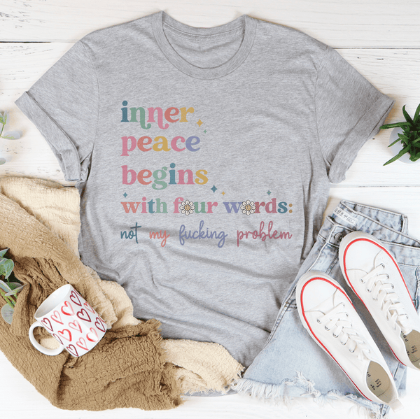 The Path Of Inner Peace Tee Athletic Heather / S Peachy Sunday T-Shirt