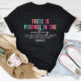 There Is A Purpose In The Waiting Tee Black Heather / S Peachy Sunday T-Shirt