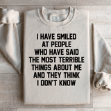 They Think I Don't Know Sweatshirt Sand / S Peachy Sunday T-Shirt