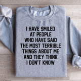 They Think I Don't Know Sweatshirt Sport Grey / S Peachy Sunday T-Shirt