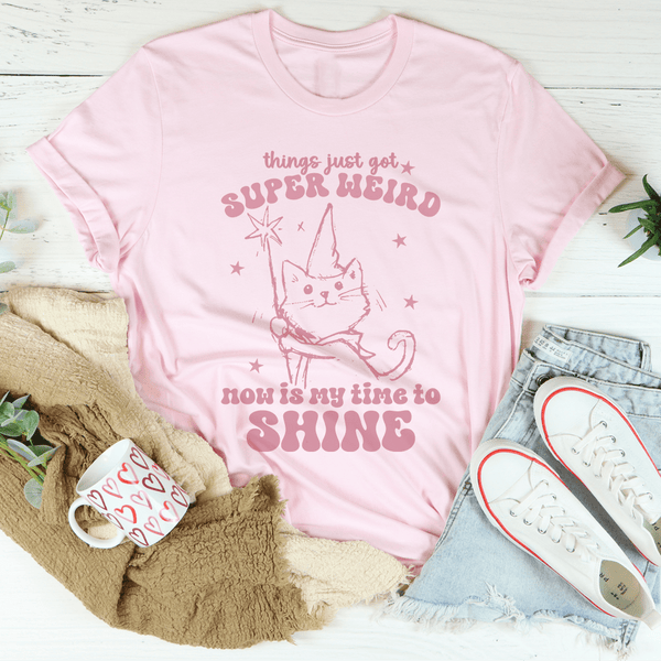 Things Just Got Super Weird Tee Pink / S Peachy Sunday T-Shirt