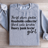 Thrift Store Girl Sweatshirt Sport Grey / S Peachy Sunday T-Shirt