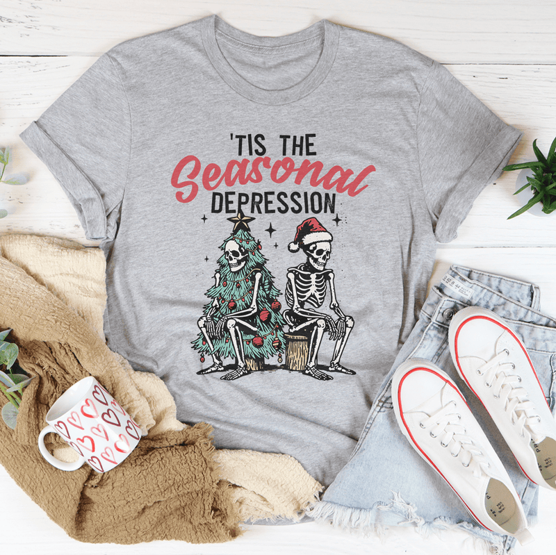 Tis The Seasonal Depression Tee Athletic Heather / S Peachy Sunday T-Shirt