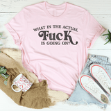 What Is Going On Tee Pink / S Peachy Sunday T-Shirt